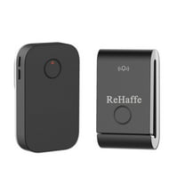 ReHaffe Wireless Doorbell Sensor No Battery Required,Self-Powered Waterproof Door Bell Chime Kit, 600 FT Range 38 Chimes 4 Volume Levels for Home,Store,School,Office..
