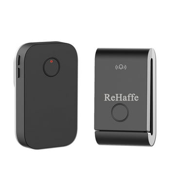 ReHaffe Wireless Doorbell Sensor No Battery Required,Self-Powered Waterproof Door Bell Chime Kit, 600 FT Range 38 Chimes 4 Volume Levels for Home,Store,School,Office..