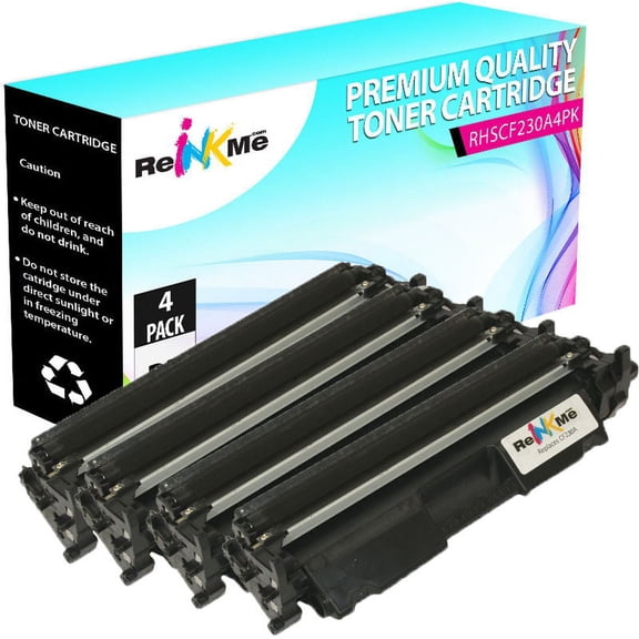 ReInkMe 4 Pack Compatible CF230A Toner Cartridge for HP M203dn M203dw M227fdn