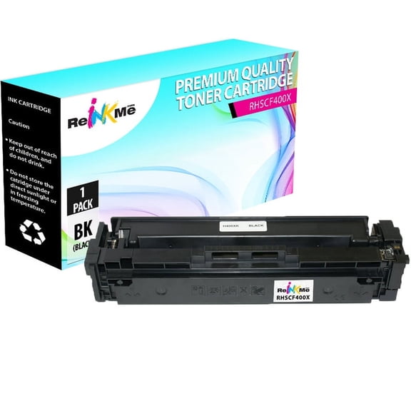 ReInkMe Compatible CF400X 201X Black Toner Cartridge for HP Laserjet M277 M252