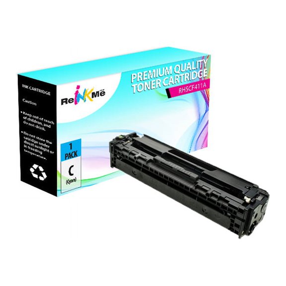 ReInkMe Compatible CF411A Cyan Toner Cartridge for HP LaserJet M452 M477