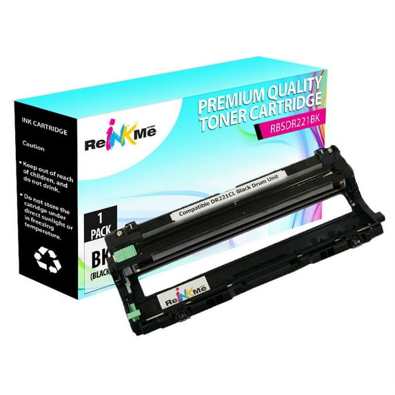 ReInkMe Compatible DR-221CL Black Drum Unit for Brother HL-3140 MFC-9130 9330
