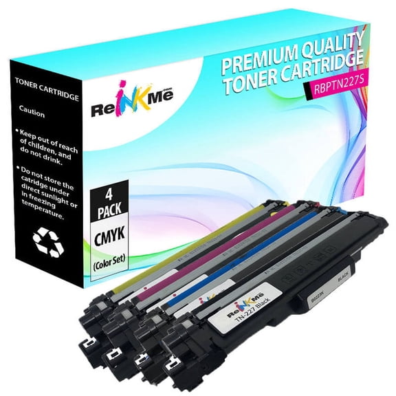 ReInkMe Compatible TN-227 High Yield Toner Cartridge Set for Brother HL-L3270CDW