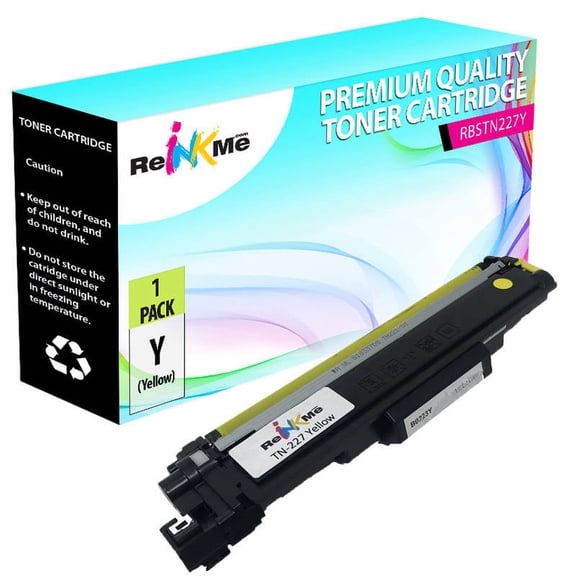 ReInkMe Compatible TN-227Y High Yield Yellow Toner Cartridgefor Brother