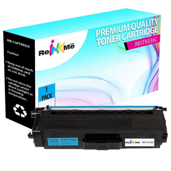 ReInkMe Compatible TN-336C Cyan Toner Cartridge for Brother HL-L8250 L8350CDW