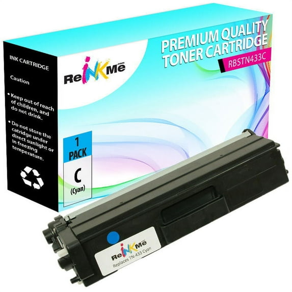 ReInkMe Compatible TN-433C Cyan Toner for Brother HL-L8260 L8360CDW L8610CDW