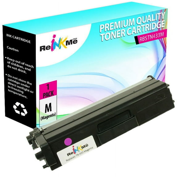 ReInkMe Compatible TN-433M Magenta Toner for Brother HL-L8260CDW L8360 L8610
