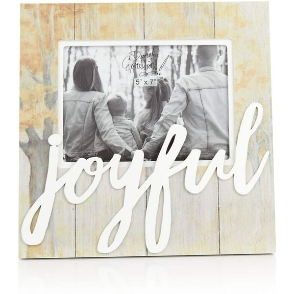 ReLIVE Decorative Expressions 5x7 Wooden Picture Frame Joyful