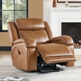 thumbnail image 1 of ReNest Dual Motor Power Lift Recliner with Massage and Heat, Top-Grain Leather, USB and Type-C Charging，Saddle, 1 of 28
