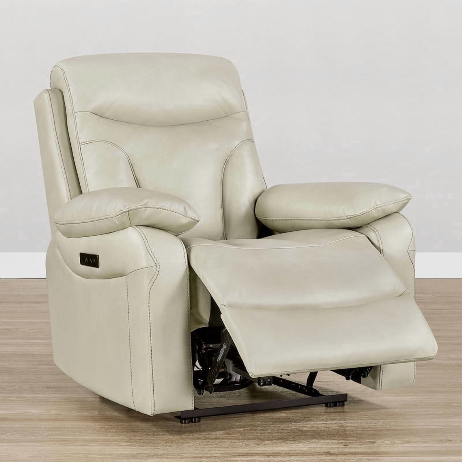 ReNest Dual Motor Wall Hugger Power Recliner, Creamy Gray