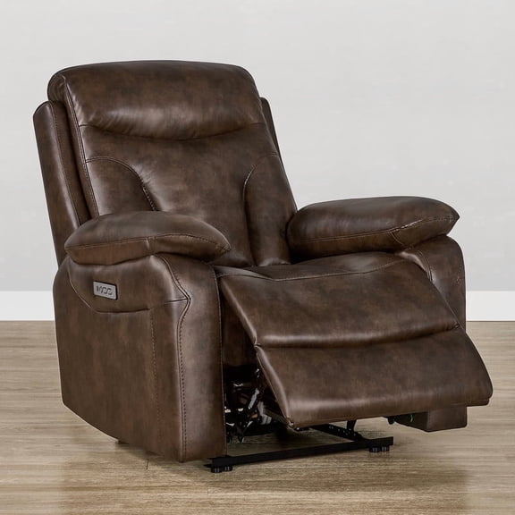 ReNest Dual Motor Wall Hugger Power Recliner, Espresso