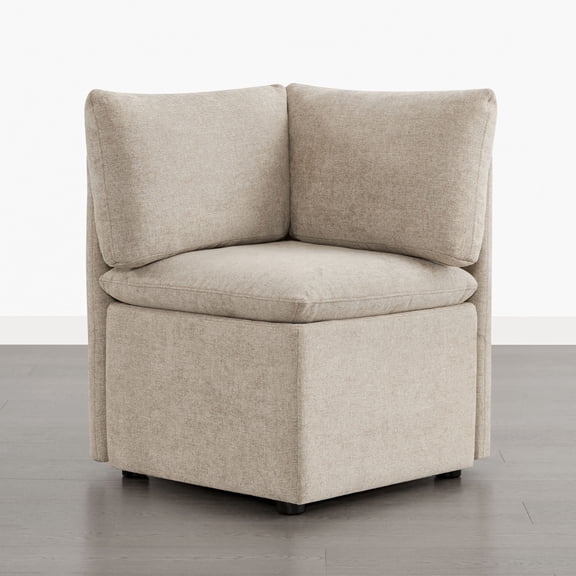 ReNest Storage Banquette Corner Seat, Modular Sofa for Living Room & Bedroom, Khaki