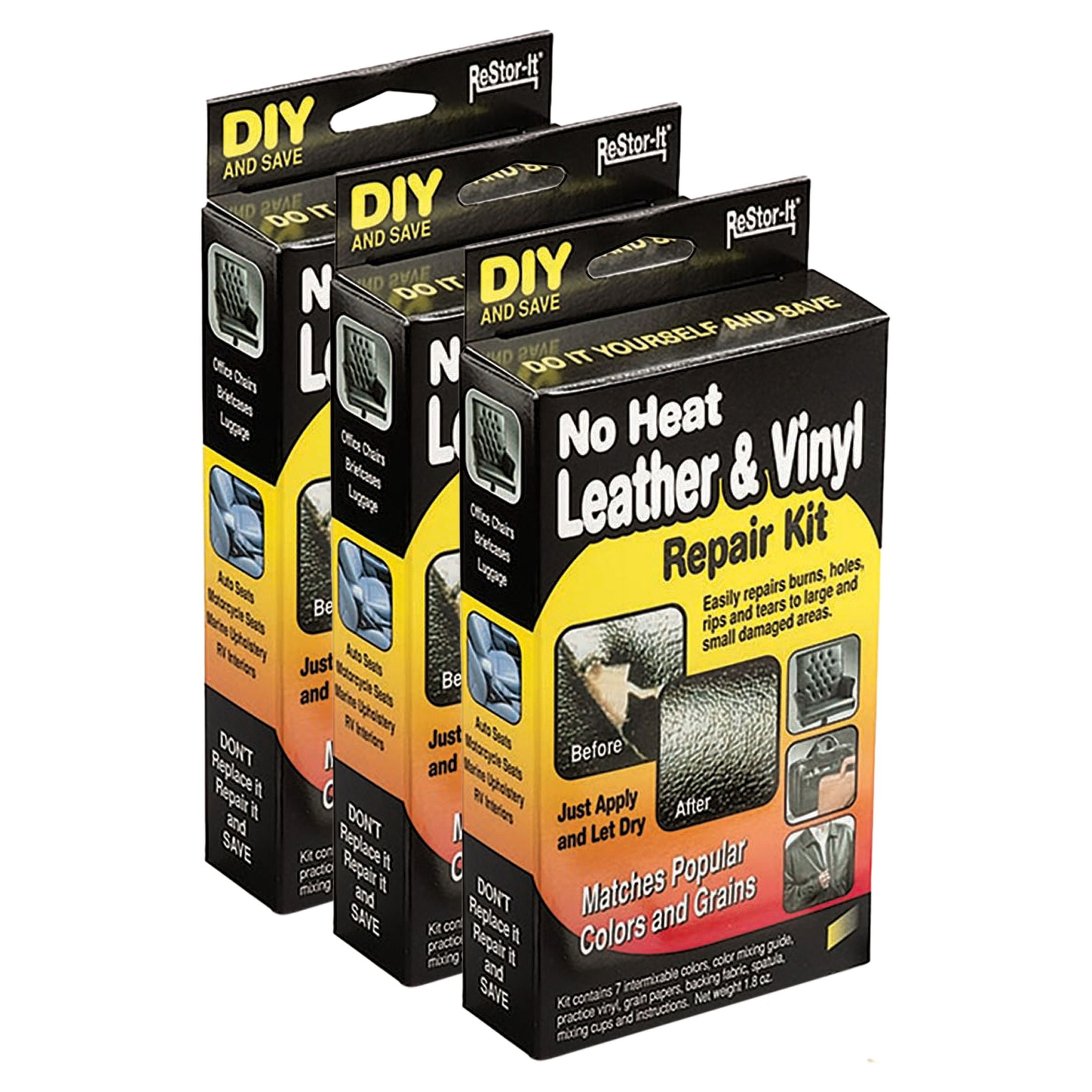 ReStorit by Master Manufacturing No Heat Leather or Vinyl Repair Kit