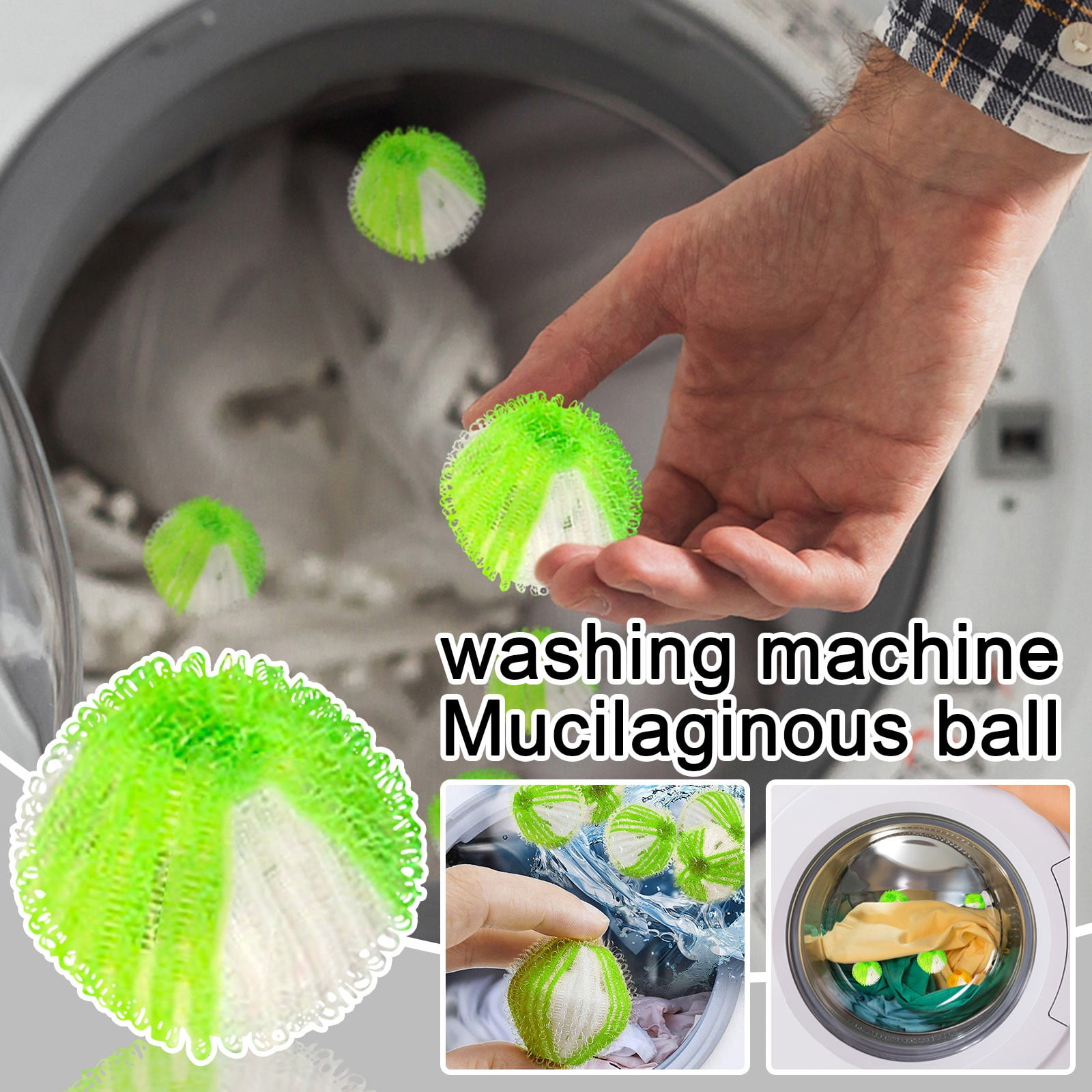 ReTeiv 12 Pieces Pet Hair Remover Washing Machine, Lint Balls Washing