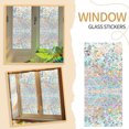 thumbnail image 1 of ReTeiv 17.7in/45cm*39.3in/100cm Rainbow Reflective 3D Window Film Decor Privacy Static Clings Glass Sticker, 1 of 6