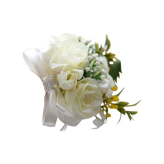 ReTeiv Artificial Flowers for Decoration Wrist Corsage Bracelet, Prom Wrist Flower, Prom Colorful Rose Decoration, Colorful Flower Wristband, Suitable For Wedding Anniversary Prom Party Artificial