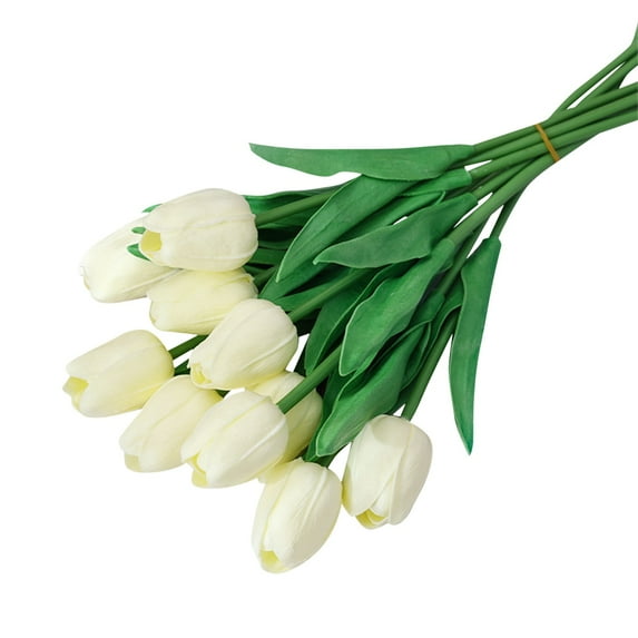 ReTeiv Artificial Flowers for Decoration 10PC Artificial Fake Flowers Bouquet Floral Wedding Bouquet Party Home Decor