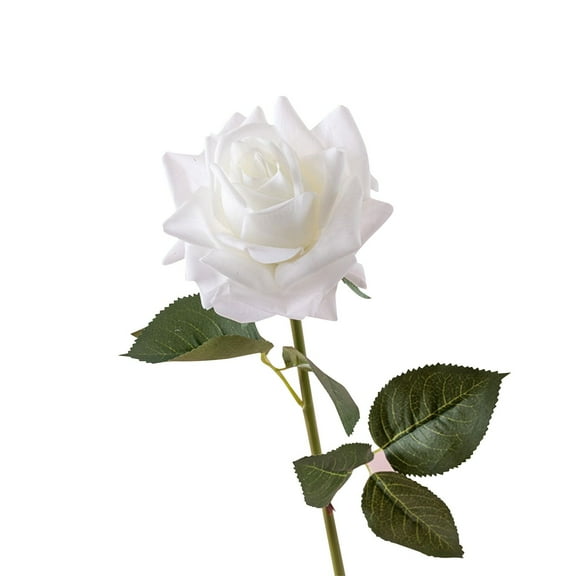 ReTeiv Artificial Flowers for Decoration Light Moon Wet Feel Rolled Edge Rose Simulation Flower, Suitable For Any Place
