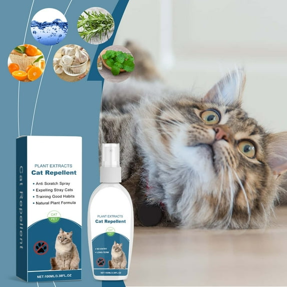 ReTeiv Cat Deterrent Spray Indoor,Cat Scratch Deterrent Training Aid, Cat Indoor For Cat And , For Furniture, Sofas, Rugs, Curtain 100ml