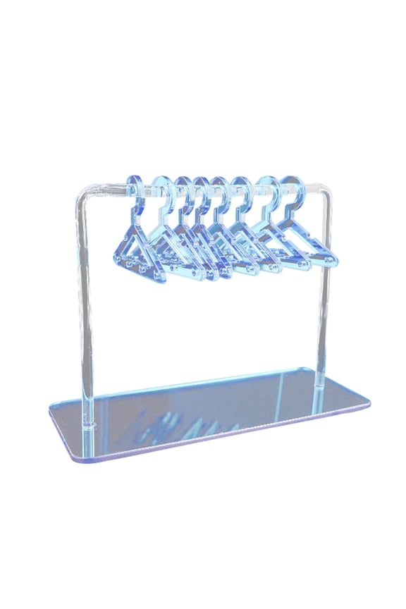 Earring Storage Display Rack Hanging Personalized Earring Rack Acrylic Hanger Style Space-saving Earring Storage Display Rack Blue
