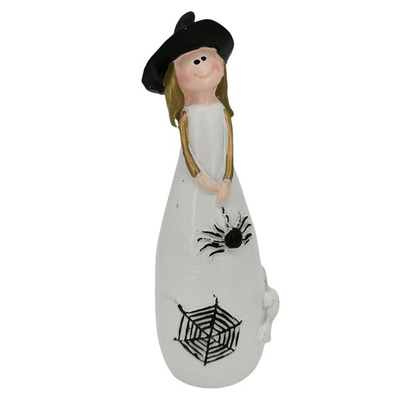 ReTeiv Event Party Halloween Witch Decoration Resin Crafts,Witch Hat,Cat,Ghost, Crow And Decor Figurines For Holiday And Party Ornaments