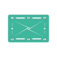 thumbnail image 1 of ReTeiv Football Footstep Training Mat，Dribble Silent Auxiliary Props，Soccer Trainer， Wear Resistant Dribble Control Soccer Training Aid Mat， Auxiliary Prop, 1 of 2