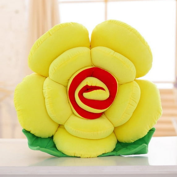 ReTeiv Home Decorations Rose Flower Throw Pillow, Valentine's Day Sofa Cushion Plush Decorative Pillow For Bed Home Pillows, Day Gifts For Mom