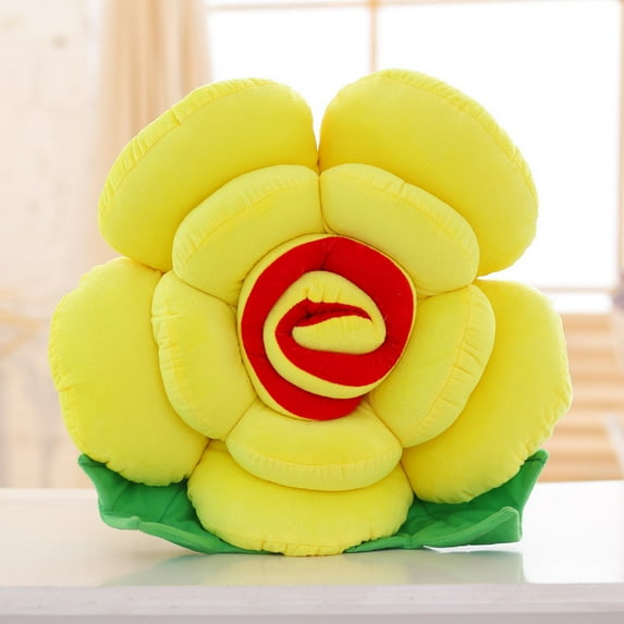 ReTeiv Home Decorations Rose Flower Throw Pillow, Valentine's Day Sofa Cushion Plush Decorative Pillow For Bed Home Pillows, Day Gifts For Mom