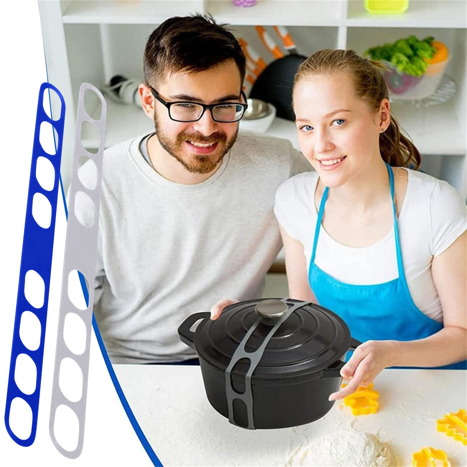 ReTeiv LidLatch, Crock Pot Lid Strap, Reusable Universal Lid Retaining