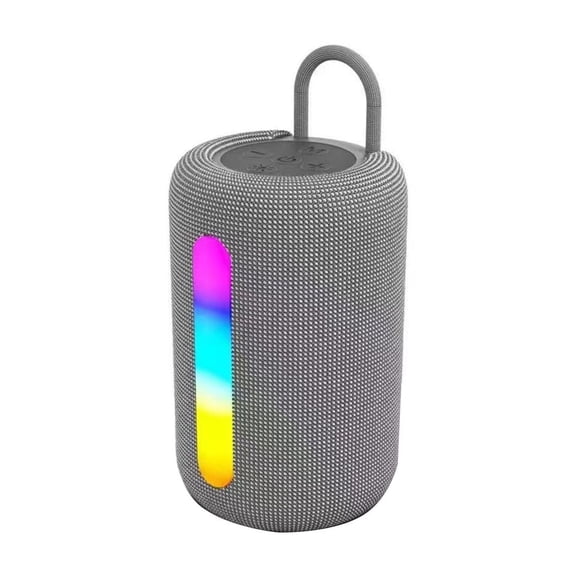 ReTeiv Outdoor Fabric Portable Bluetooth Speaker, Overweight Subwoofer With Rgb Pickup Light Sound System