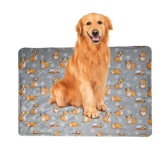 ReTeiv Pet Supplies Pet Mat, Self-Cooling Pet Mat, Gel Wipe Clean, Cool Mat For ,40*50 Cm