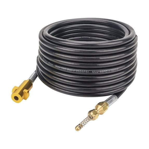 ReTeiv Pressure Washer Sewer Ejector Kit 1/4in 20/32/49/65ft, 1/4in Water Washing Hose For Pressure Washers