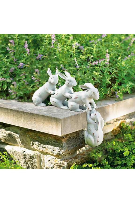 Saved By A Hare Sculpture Bunny Decor Sculpture Party Decor Gift Rabbit Statue