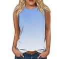 thumbnail image 1 of ReTeiv Tank Top for Women Fashion Summer Round Neck Tank Top Lightweight Sleeveless Print Tank Top, 1 of 5