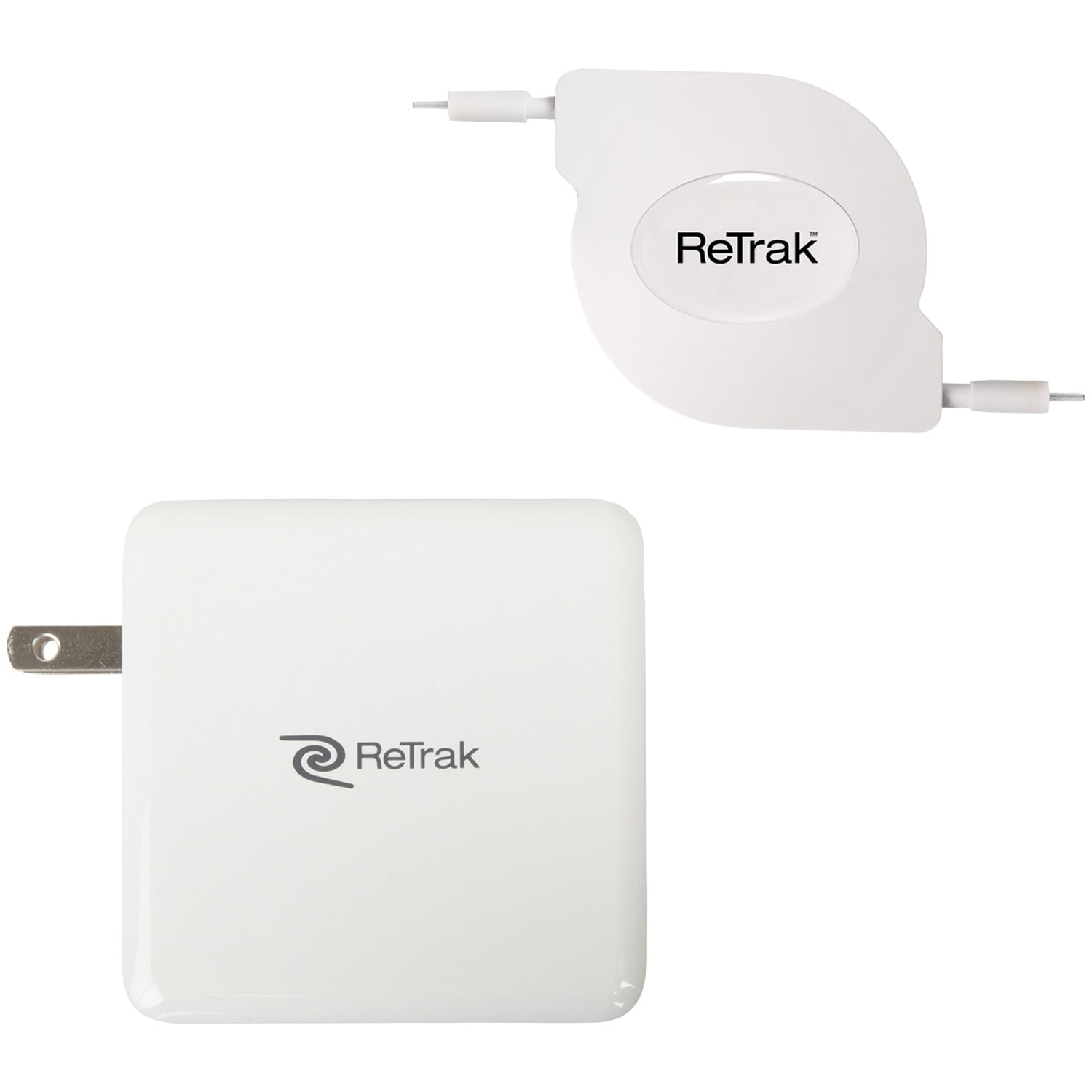 ReTrak 100W Retractable USB-C Notebook Charger White ETCHGNBC100 - Best Buy