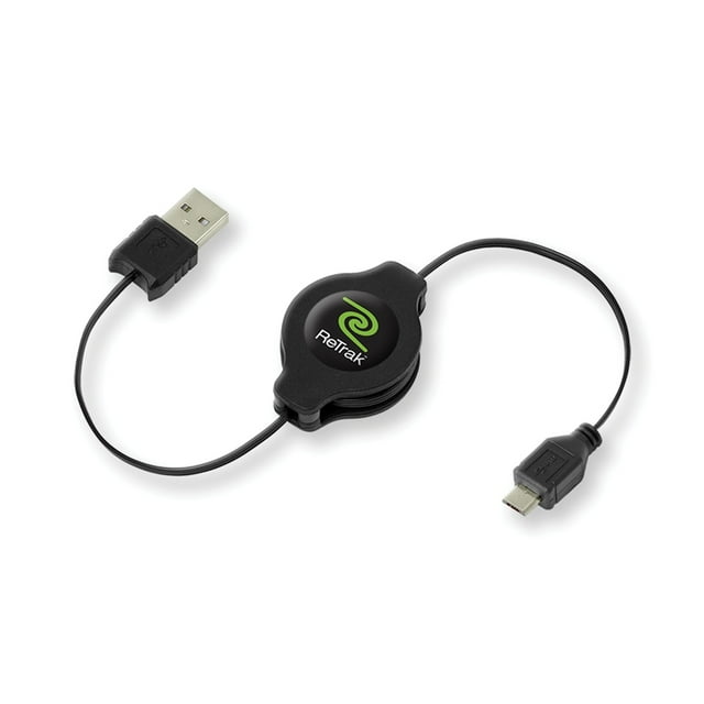 ReTrak ETESM5 Retractable Micro USB Cable - Walmart Business Supplies