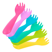 ReUSAbles by Re-Play Multicolor Toddler Sporks, 6-Pack, Recycled Plastic Tableware