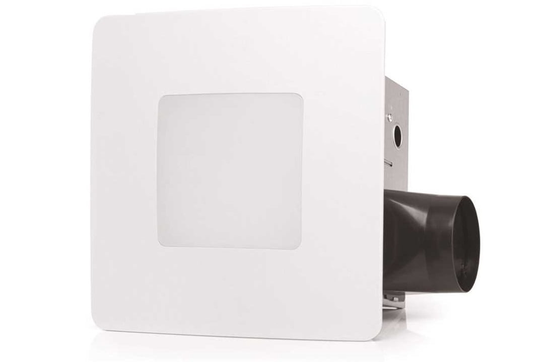 ReVent RVL110-D 110 CFM Easy Installation Bathroom Exhaust Fan with LED ...