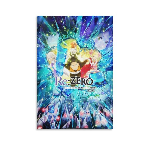 ReZero -Starting Life in Another World Wall Art Picture Painting Poster Canvas Print Posters Artworks Bedroom Living Room Decor 24x36inch(60x90cm)