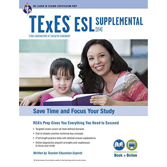 Pre-Owned TExES Teacher Certification Test Prep: TExES ESL Supplemental (154) Book + Online (Paperback)