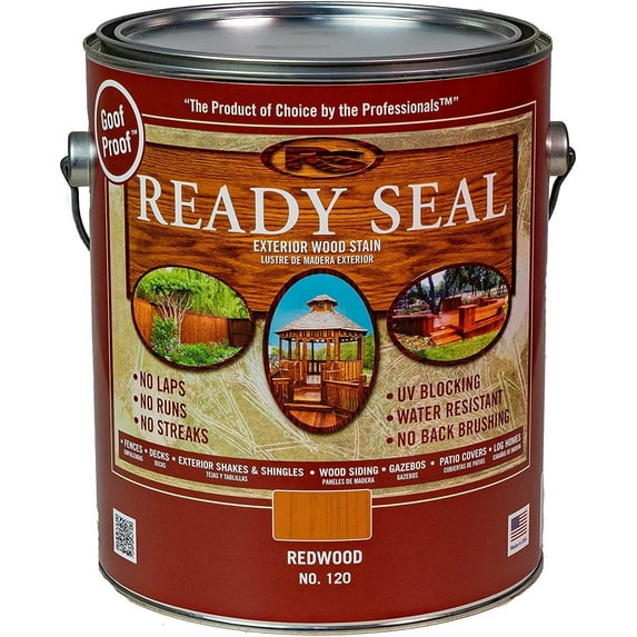 Rea-dy Seal Exterior Stain and Sealer-1 gallon can (Redwood 120)