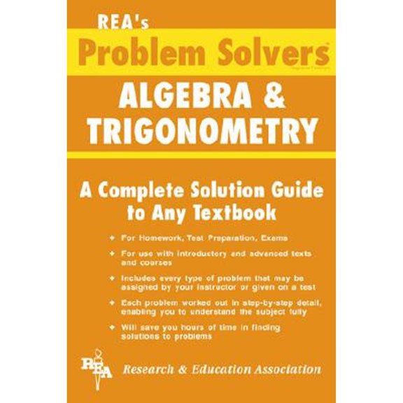 Pre-Owned Algebra & Trigonometry Problem Solver (Problem Solvers Solution Guides) (Paperback) 0878915087 9780878915088