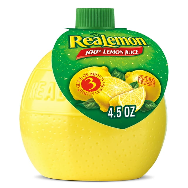 ReaLemon 100% Lemon Juice, 4.5 fl oz bottle