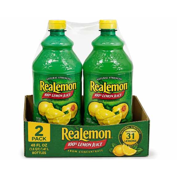 ReaLemon Lemon Juice 48 fl oz Bottles (2 Pack)