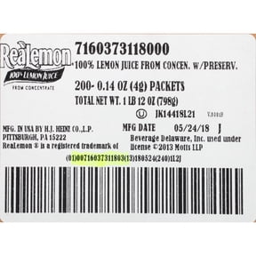 ReaLemon Lemon Juice Single Serve, 200 ct Casepack