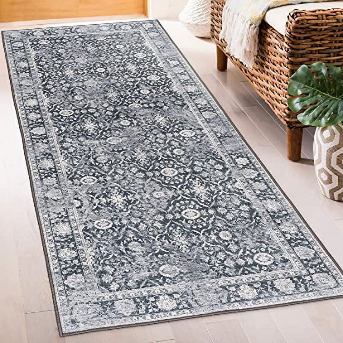 ReaLife Machine Washable Rug Stain Resistant, NonShed EcoFriendly