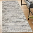 thumbnail image 1 of ReaLife Machine Washable Rug - Stain Resistant, Non-Shed - Eco-Friendly, Padded, Family & Pet Friendly - Made from Premium Recycled Fibers - Lia Medallion Distressed Vintage Beige - 2'6" x 6', 1 of 5