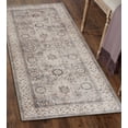 thumbnail image 1 of ReaLife Machine Washable Rug - Stain Resistant, Non-Shed - Eco-Friendly, Padded, Family & Pet Friendly - Made from Premium Recycled Fibers - Paz Border Distressed Beige Gray Ivory - 2'6" x 10', 1 of 6