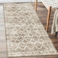 thumbnail image 1 of ReaLife Machine Washable Rug - Stain Resistant, Non-Shed - Eco-Friendly, Padded, Family & Pet Friendly - Made from Premium Recycled Fibers - Zara Vintage Distressed - Beige Ivory Gray, 2'6" x 6', 1 of 5