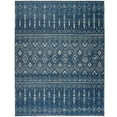thumbnail image 1 of ReaLife Rugs Machine Washable Moroccan Blue Eco-friendly Recycled Fiber Area Runner Rug (2'6" x 6'), 1 of 11